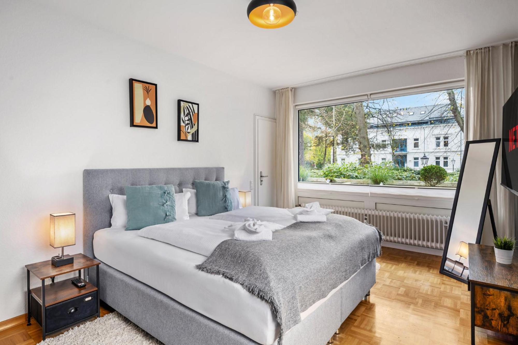 Stilvolle Stadtoase, 116 Qm, Parkblick, Wassernah, Parkplatz Wilhelmshaven Esterno foto
